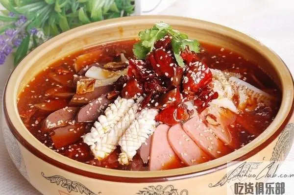 duck blood in chili sauce